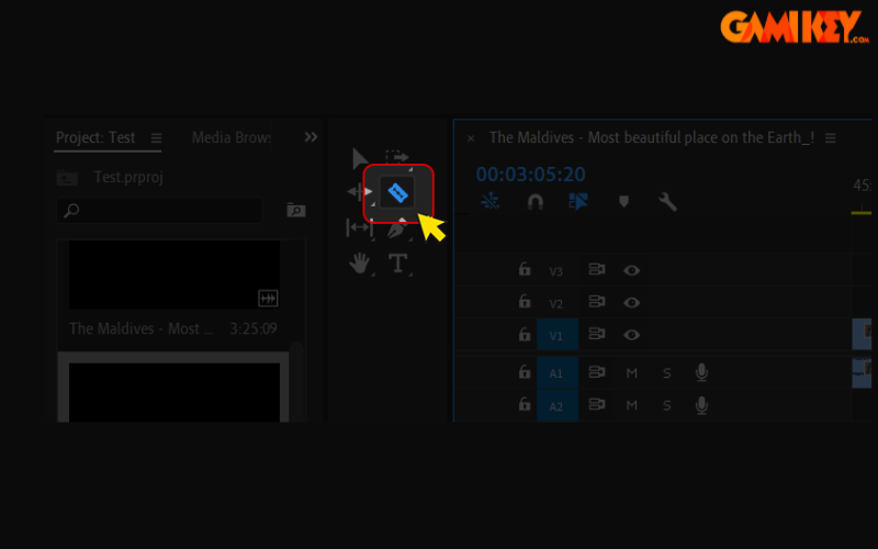 cách cắt video trong adobe premiere