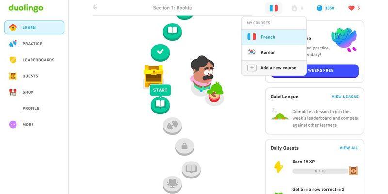 cách chuyển duolingo sang tiếng Việt