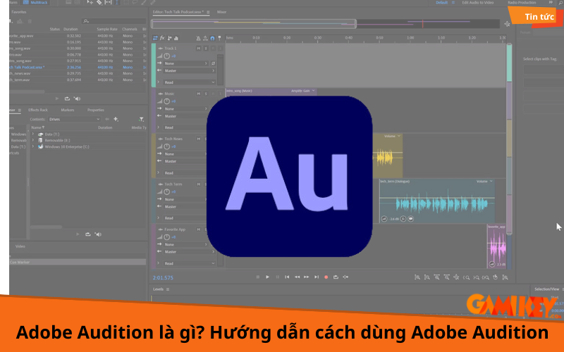 cách dùng adobe audition