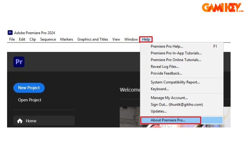 cách kiểm tra bản quyền adobe premiere