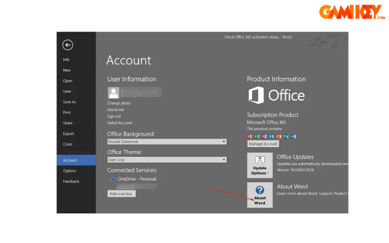 cách kiểm tra tài khoản office 365