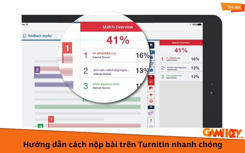 cách nộp bài trên turnitin