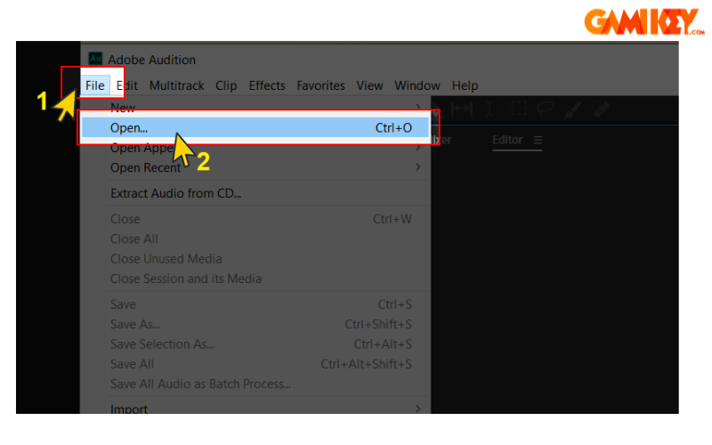 cách tách beat bằng Adobe Audition CS6