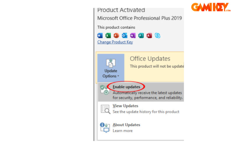 cách cập nhật Office 2016