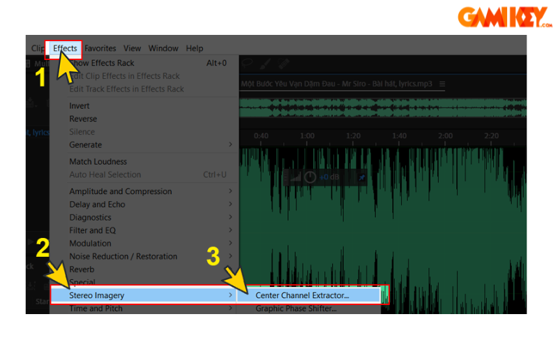 cách tách beat bằng Adobe Audition CS6
