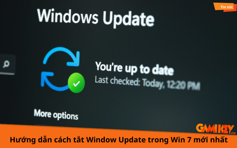 cách tắt Window Update trong Win 7