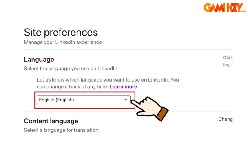 cách thay đổi ngôn ngữ trên linkedin