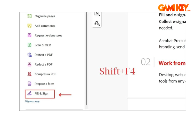 cách chèn chữ ký vào file PDF Adobe Acrobat