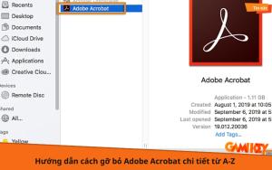 cách gỡ bỏ adobe acrobat