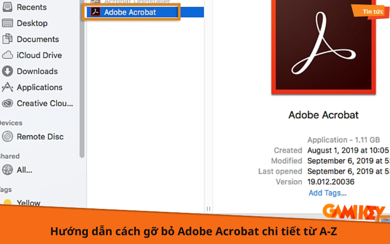 cách gỡ bỏ adobe acrobat