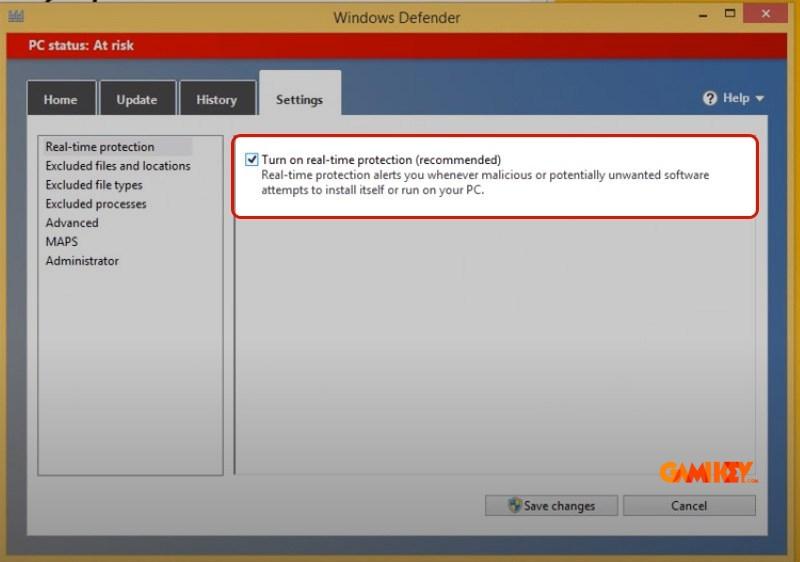 Cách tắt windows defender win 8.1