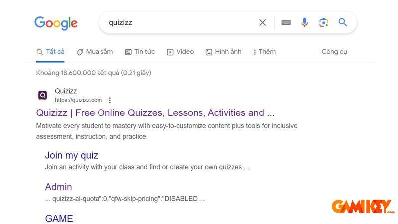 Hướng dẫn sử dụng Quizizz