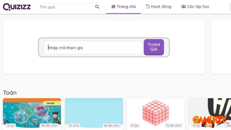 Hướng dẫn sử dụng Quizizz