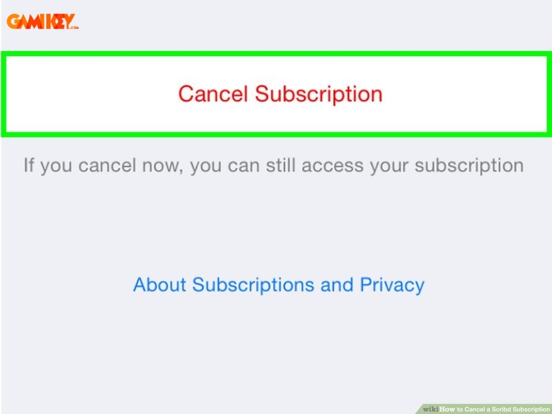 Cách hủy đăng ký Scribd