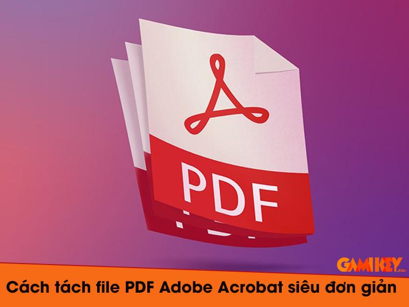 cách tách file PDF bằng Adobe Acrobat