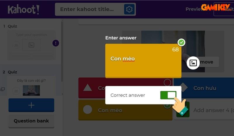 Cách tạo game trên Kahoot