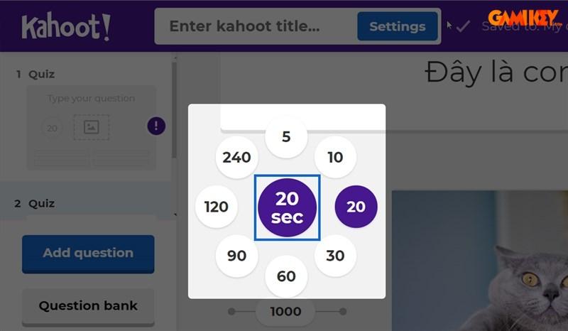 Cách tạo game trên Kahoot