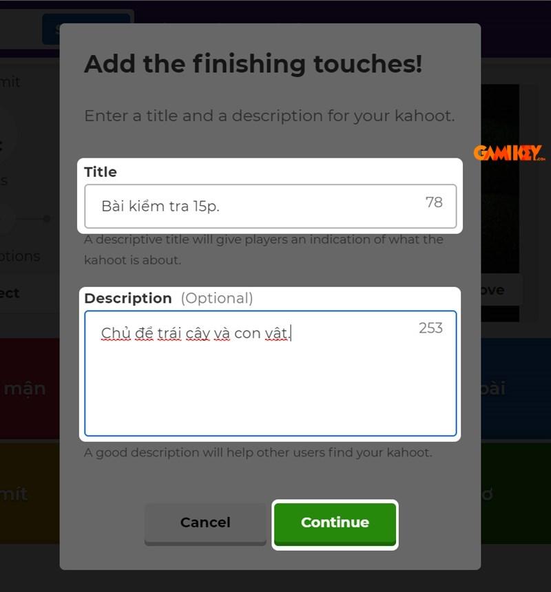 Cách tạo game trên Kahoot