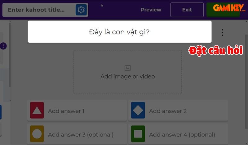 Cách tạo game trên Kahoot