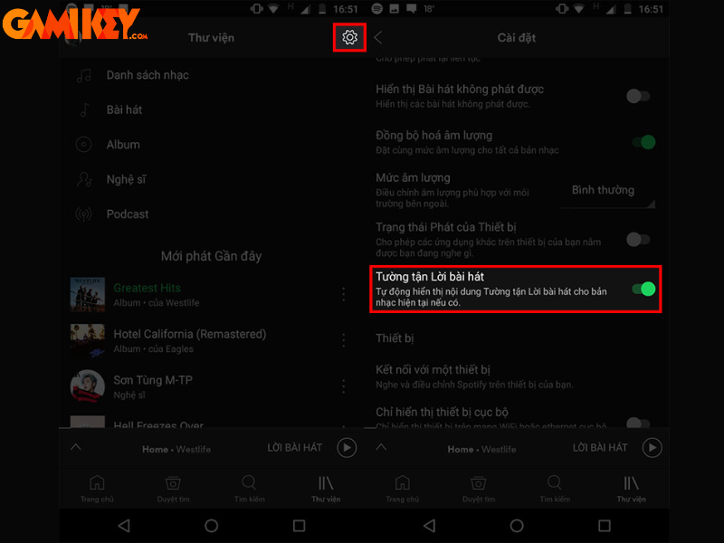 Spotify không hiện lời bài hát