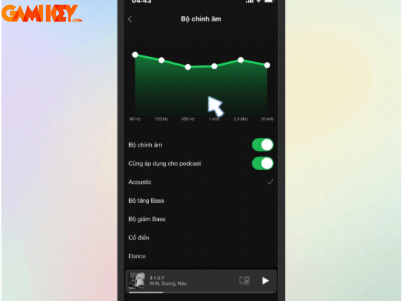 bộ chỉnh âm Spotify