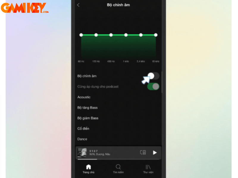 bộ chỉnh âm Spotify