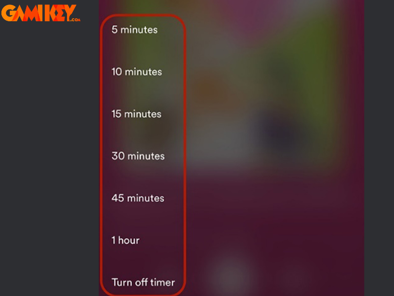 cách hẹn giờ tắt nhạc trên Spotify