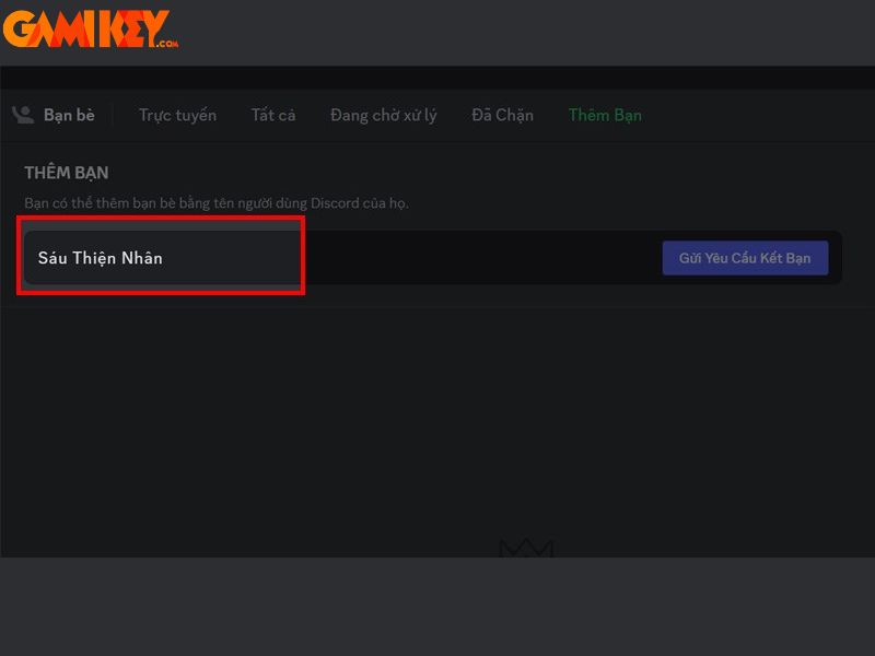 cách kết bạn trên Discord