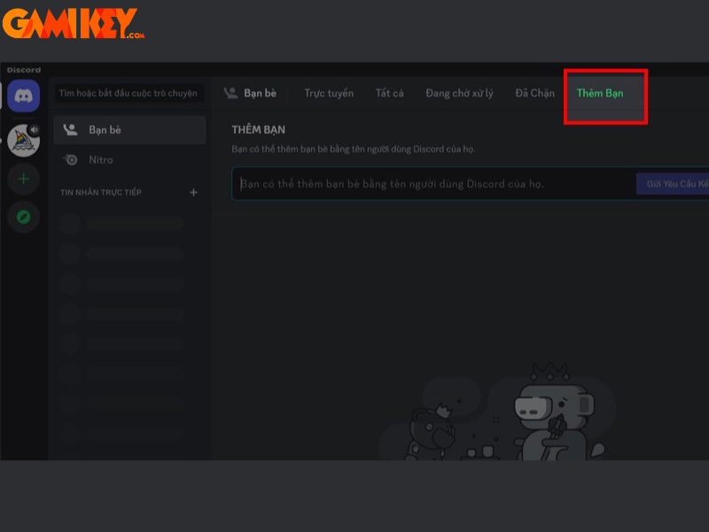 cách kết bạn trên Discord