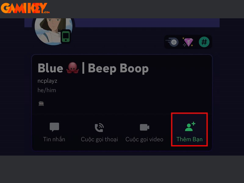 cách kết bạn trên Discord