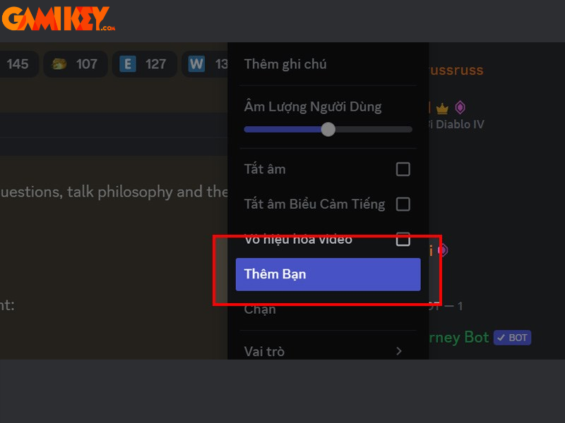 cách kết bạn trên Discord