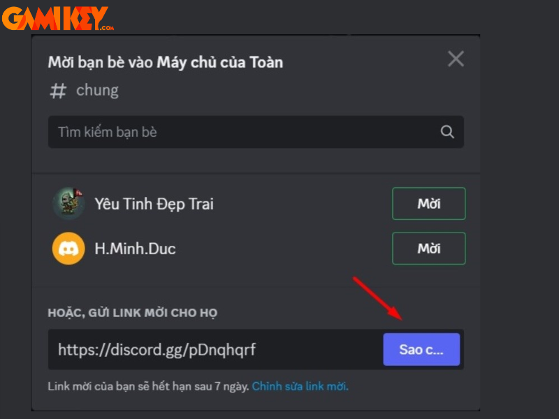 cách lấy link discord