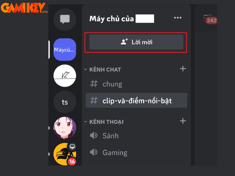 cách lấy link discord