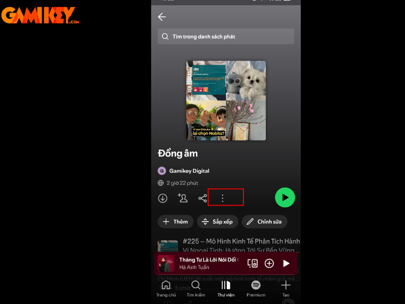 cách xóa bài hát trên Spotify