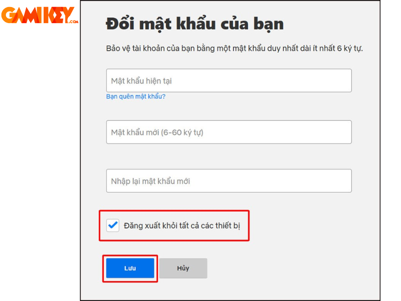 đổi mật khẩu netflix