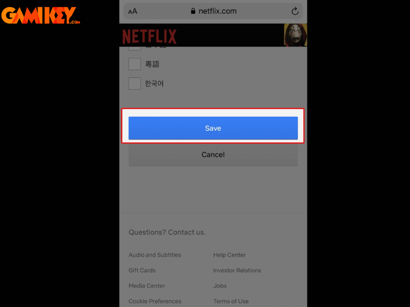 đổi ngôn ngữ netflix