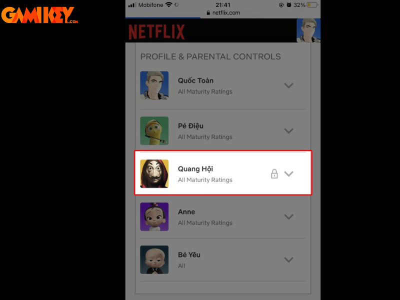 đổi ngôn ngữ netflix