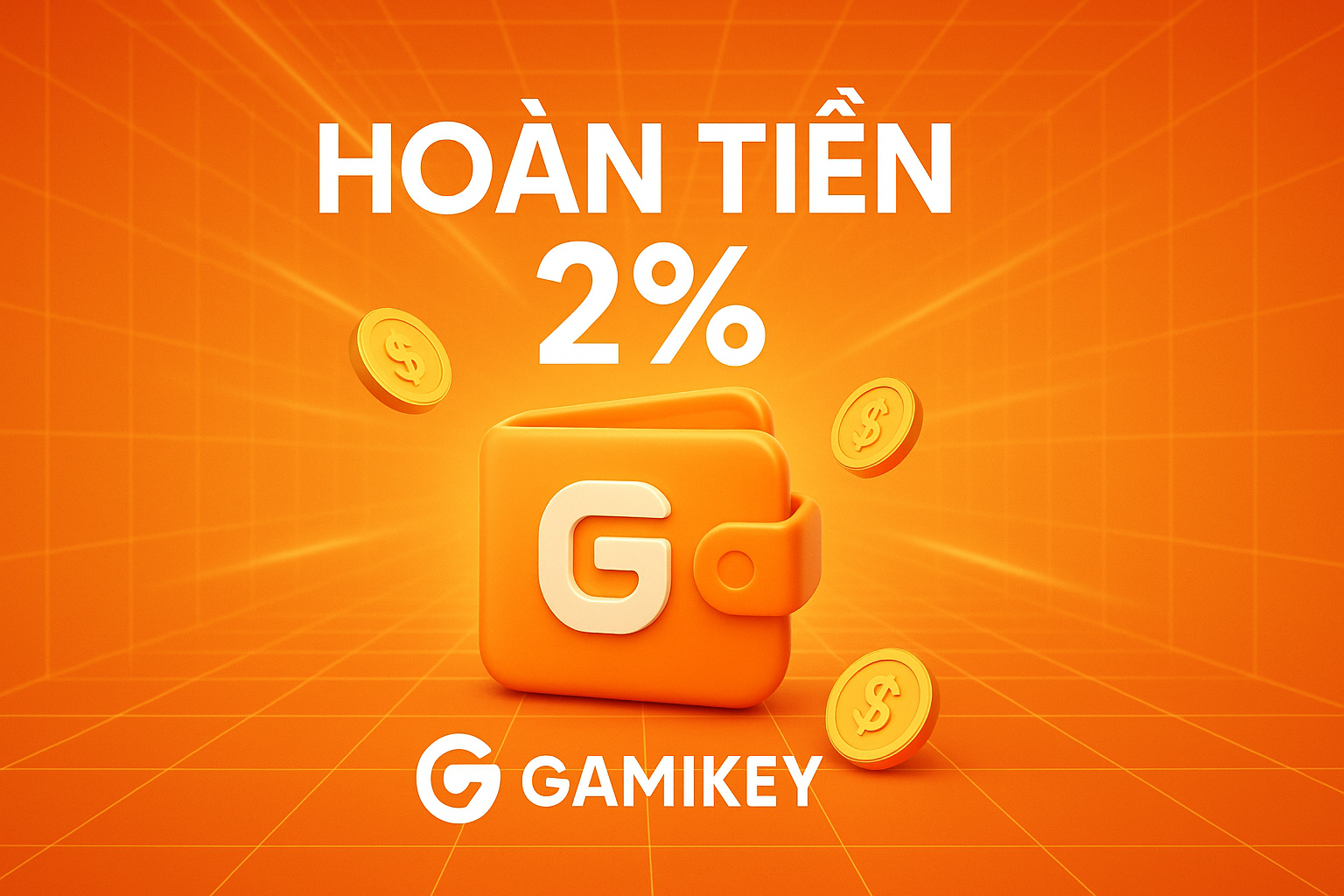hoàn tiền ví gamikey
