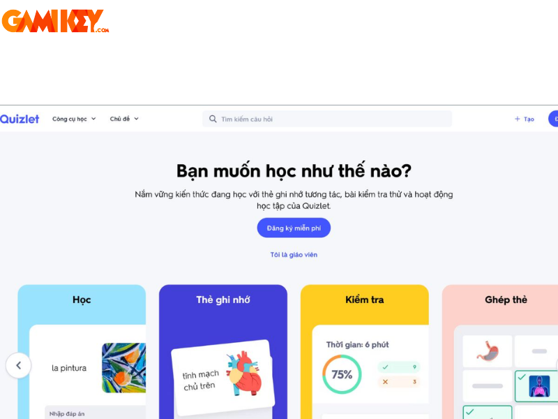 AI tạo Flashcard