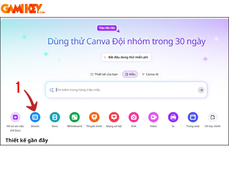 cách sử dụng Canva Sheets