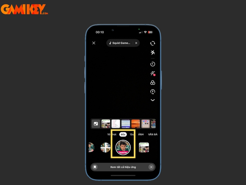 cách tạo ảnh Squid Game 3 bằng filter trên TikTok