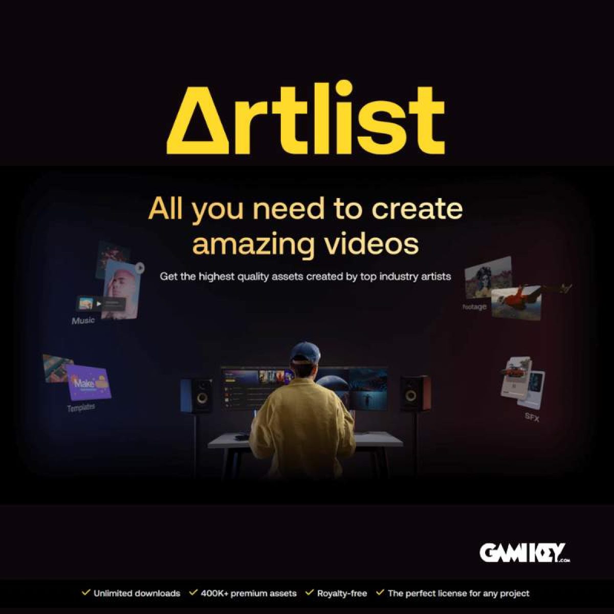 Nâng cấp tài khoản Artlist 1 tháng – Âm nhạc không giới hạn, sáng tạo không biên giới - Gamikey