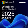 Windows Server 2025 Standard 24 core 100 user