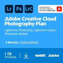Mã kích hoạt Adobe Creative Cloud Photography 1TB - 3 tháng